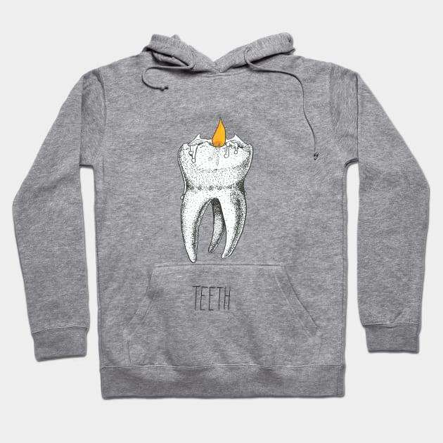 Candle teeth Hoodie by Créa'RiBo